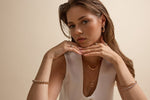 18k Sapphire Circle Necklace with Diamond Accents in by REDAM JEWELRY