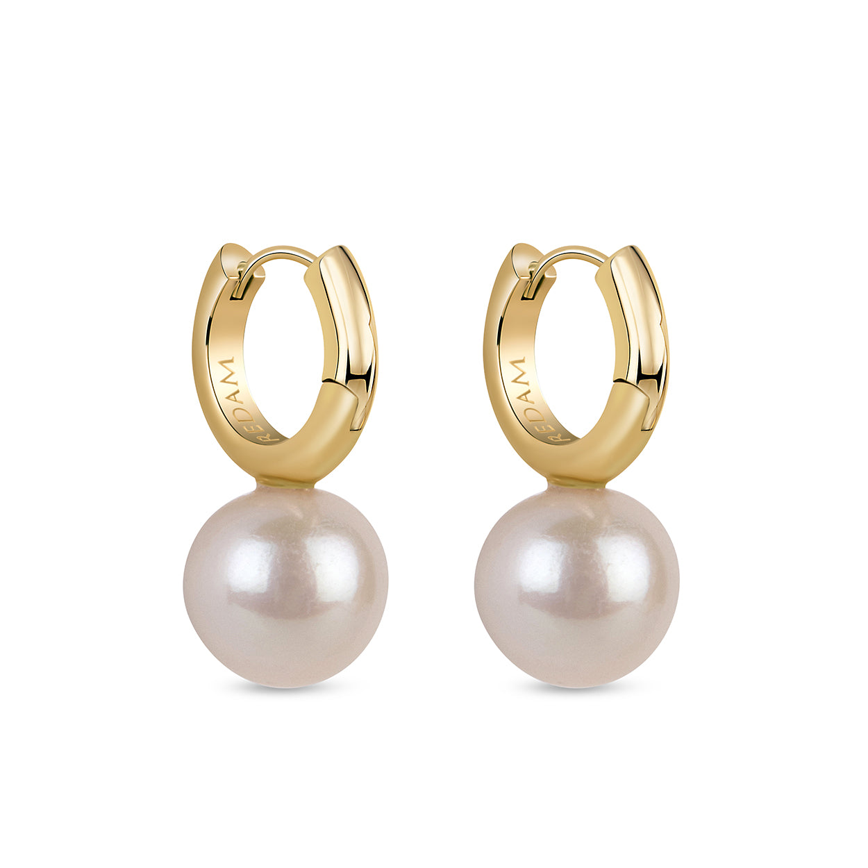 Natural Pearl Drop Gold Earrings