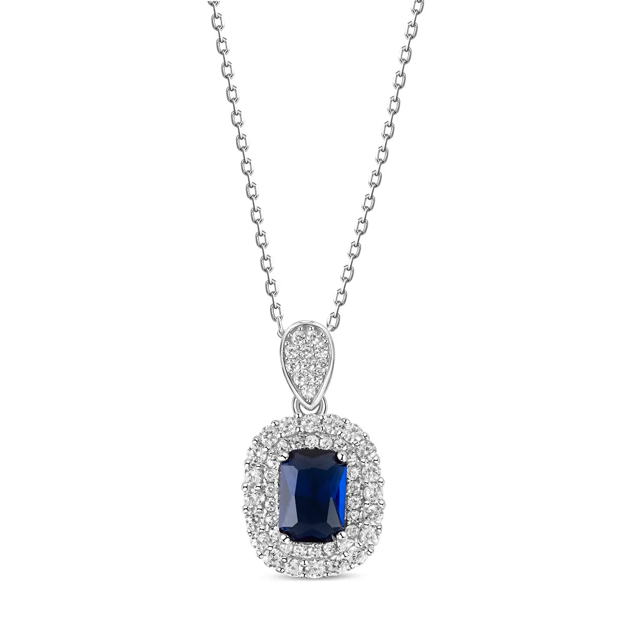 The Midnight Sapphire and Diamond Pendant REDAM JEWELRY