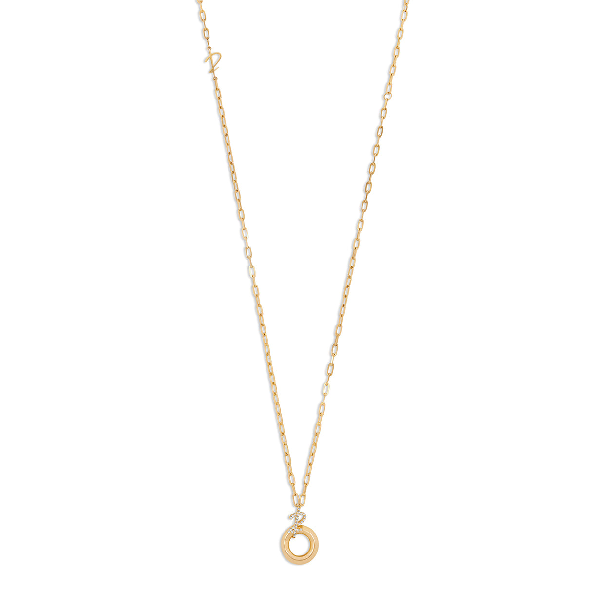 Sapphire Circle Necklace