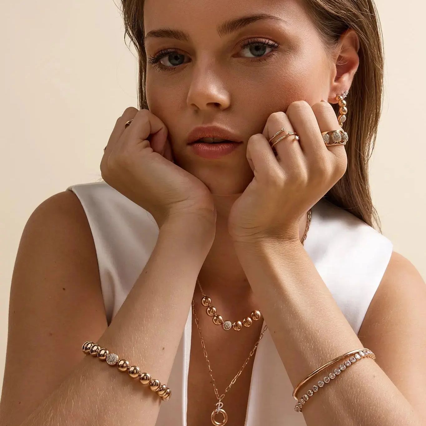 Bead Bracelet in by REDAM JEWELRY