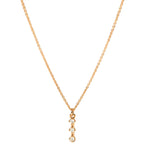 Double - layered with delicate pendant in Necklace by REDAM JEWELRY