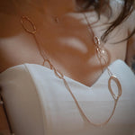 Gold Geometric Necklace in Necklace by REDAM JEWELRY