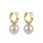 Gold Pearl Earrings in Earring by REDAM JEWELRY