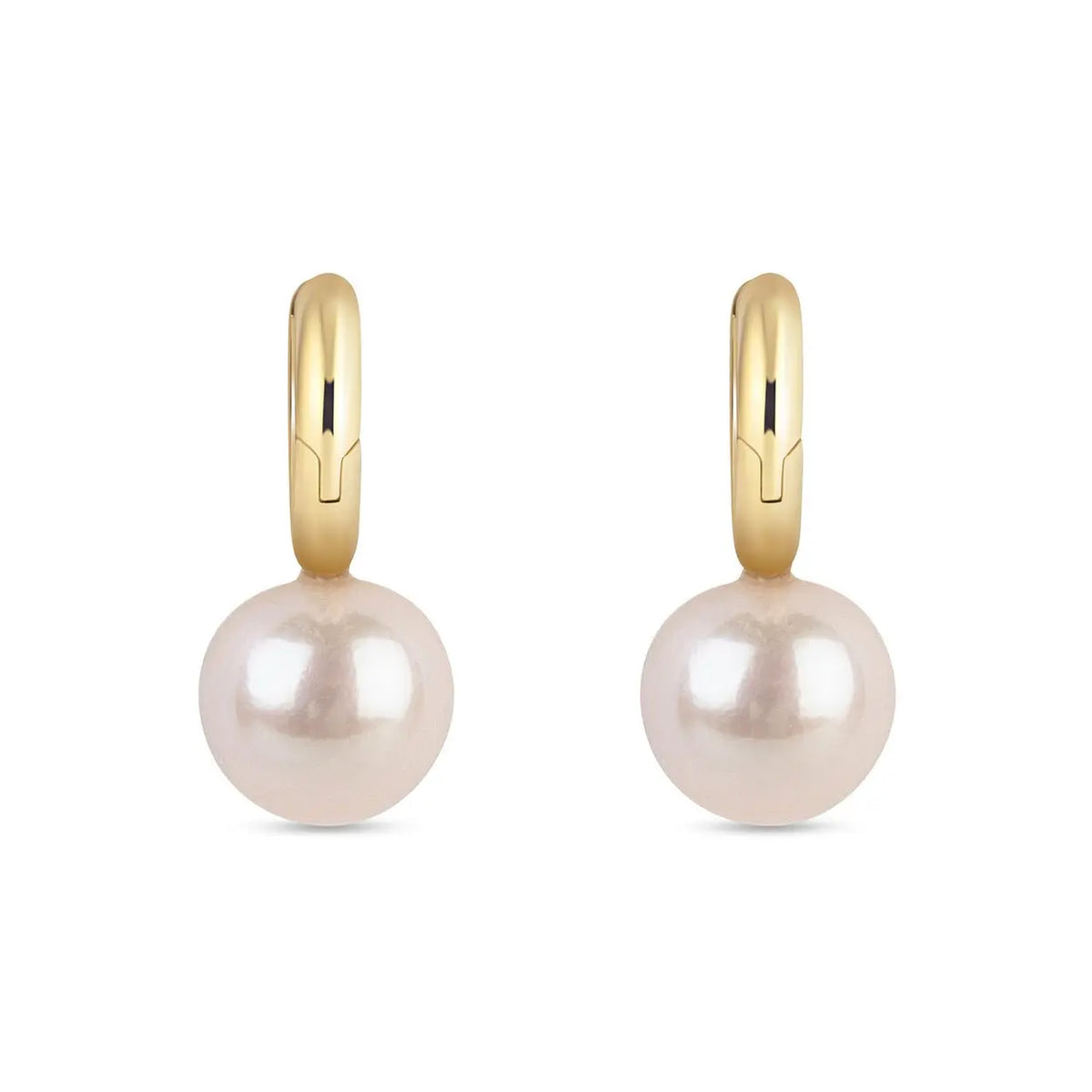 Gold Pearl Earrings in Earring by REDAM JEWELRY