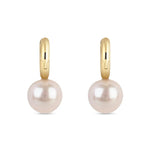 Gold Pearl Earrings in Earring by REDAM JEWELRY