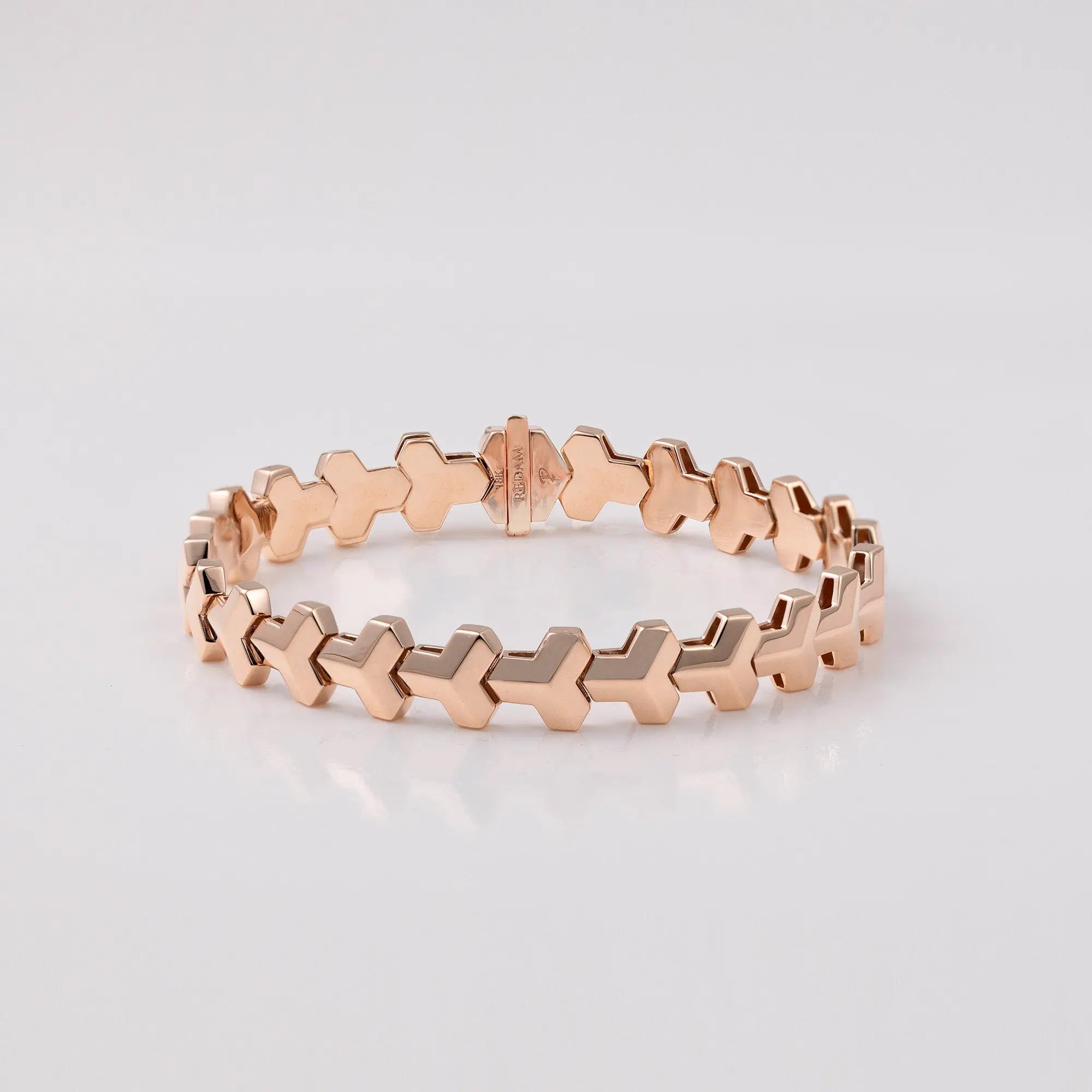Interlocking design Gold Bracelet in Bracelet by REDAM JEWELRY