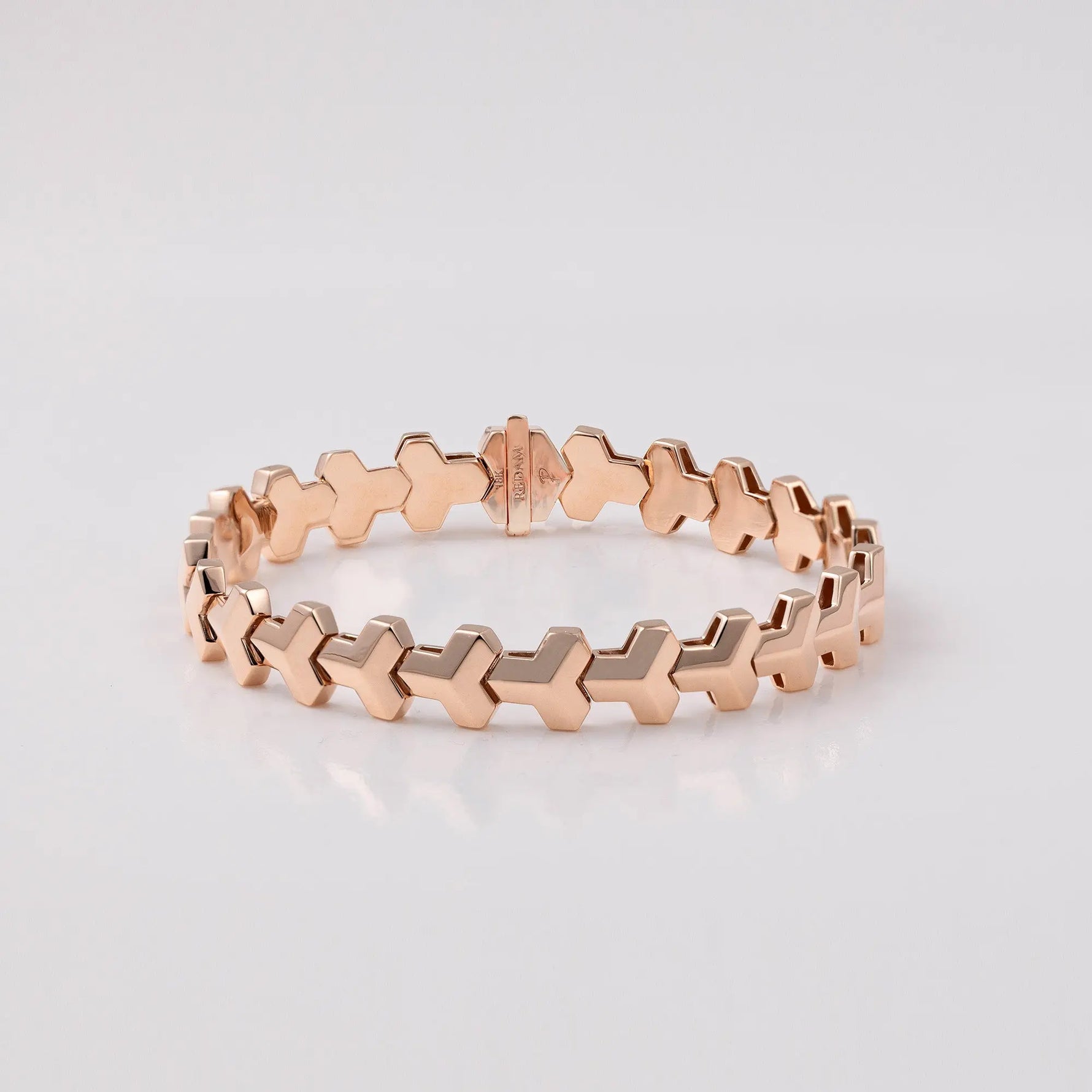 Interlocking design Gold Bracelet in Bracelet by REDAM JEWELRY