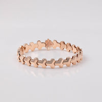 Interlocking design Gold Bracelet in Bracelet by REDAM JEWELRY