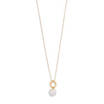Necklace with Akoya Saltwater Pearls in Pendant by REDAM JEWELRY
