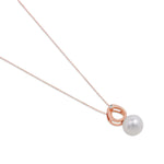 Necklace with Akoya Saltwater Pearls in Pendant by REDAM JEWELRY