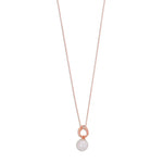 Necklace with Akoya Saltwater Pearls in Pendant by REDAM JEWELRY