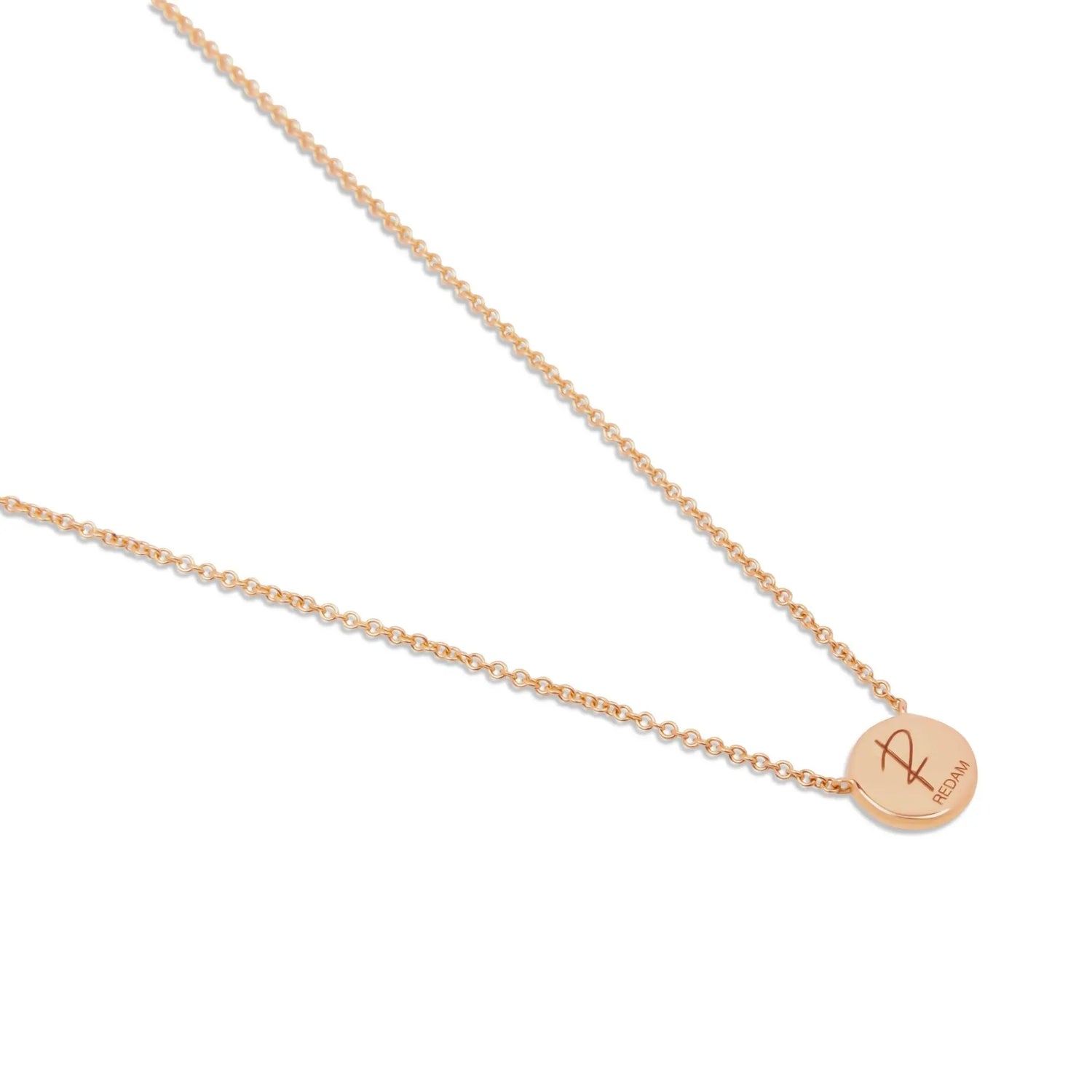 Pendant Charms with ‘REDAM’ Inscription in Necklace by REDAM JEWELRY