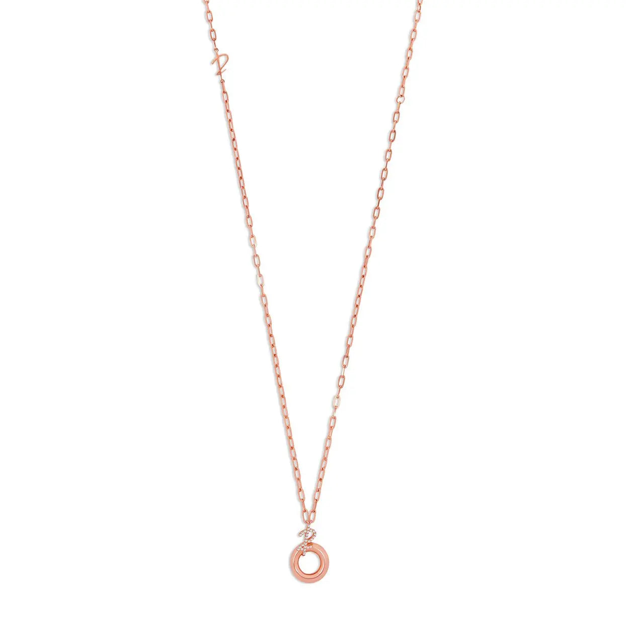 Sapphire Circle Necklace in by REDAM JEWELRY