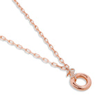 Sapphire Circle Necklace in by REDAM JEWELRY