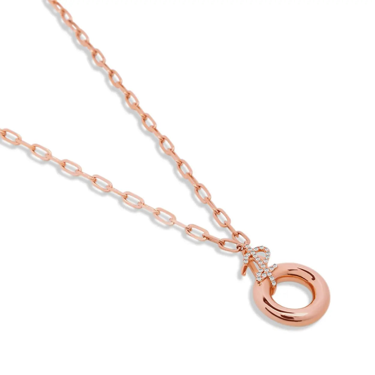 Sapphire Circle Necklace in by REDAM JEWELRY